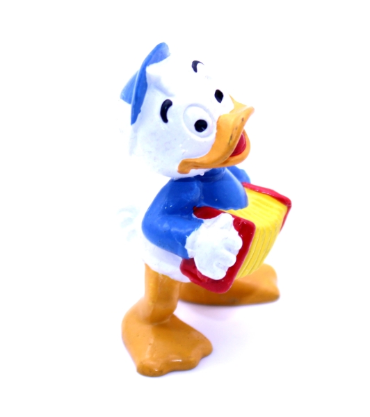 Disney Tick mit Akkordeon (Neffe von Donald Duck) Kunststoff Figur von Bullyland